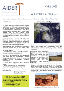 Lettre aider 43 Avril 2022